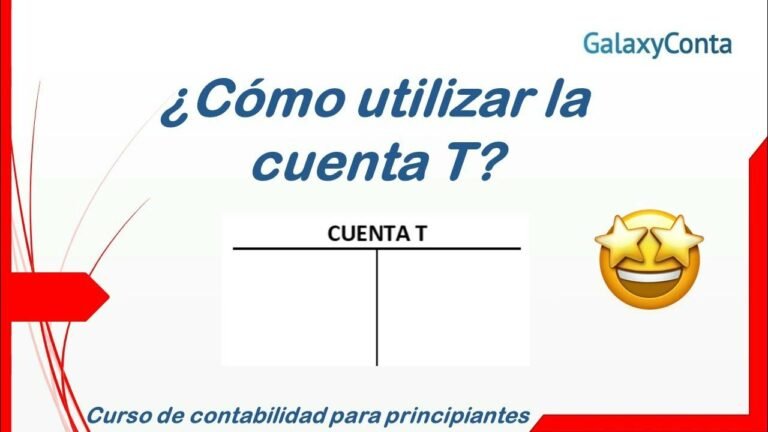 ¿Cómo se hace la cuenta T?